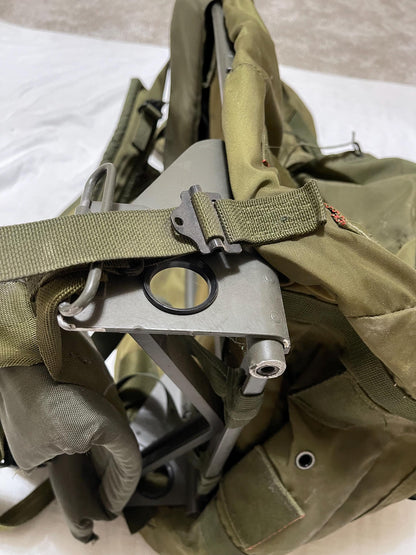 Genuine Vintage Vietnam US Military Large Alice pack complete with frames, shoulder straps and waist belt all original parts