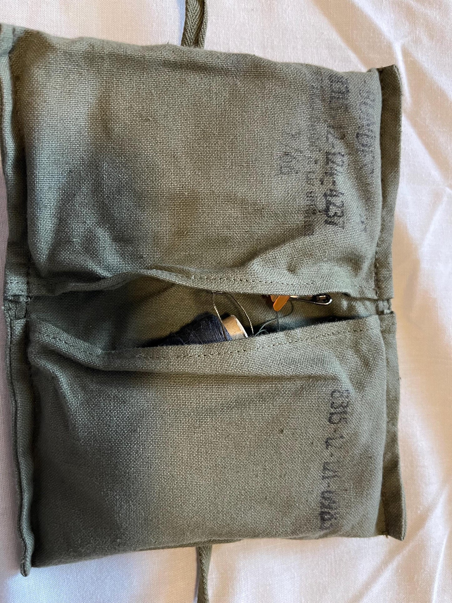 German Military Vintage Sewing kit with Scissor and accessories.