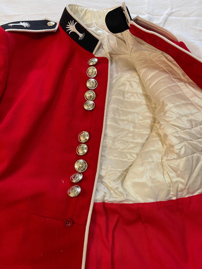 Genuine Vintage British Coldstream Guards Men’s Red Ceremonial Tunic New in Mint condition Size Medium.