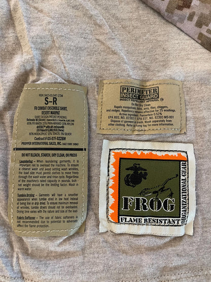 US military usmc desert combat digital desert insect guard FROG shirt.