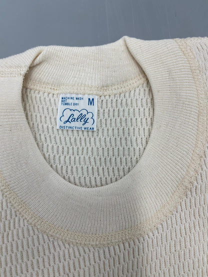 US military vintage 100% cotton waffle weave thermal wear top medium original.