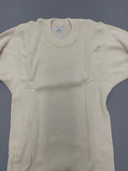 US military vintage 100% cotton waffle weave thermal wear top medium original.