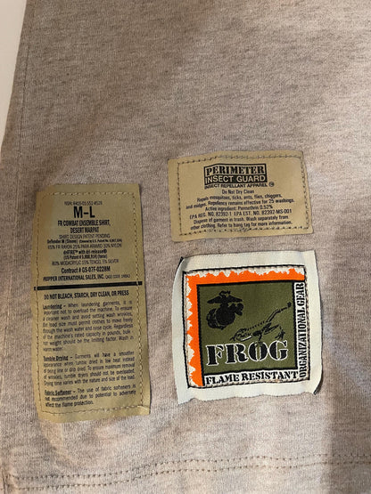 US military usmc desert combat digital desert insect guard FROG shirt.