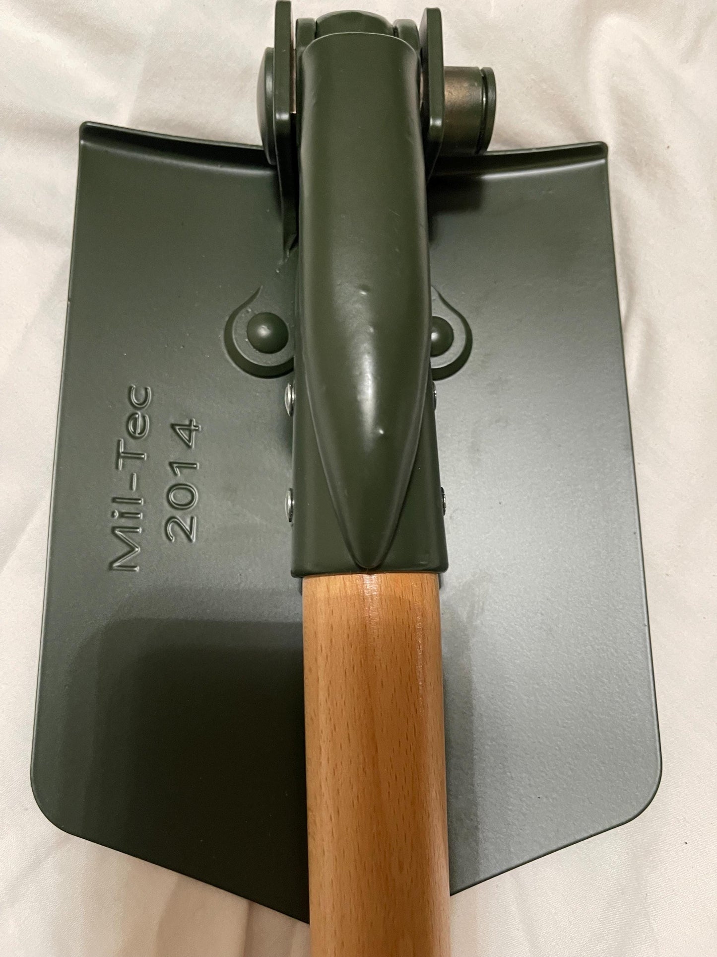 NOS 1967 west German army military entrenching tool leather cover post War PAUSC and Miltec Repro Shovel with Pick New ,Mint.