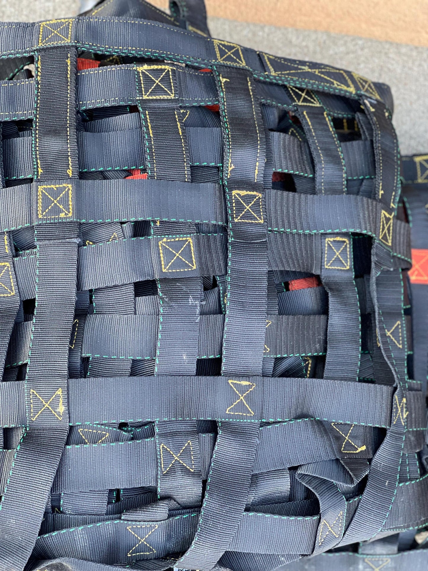 US Military 14' x 14' (4500lbs Capacity) Cargo Net with hardware.