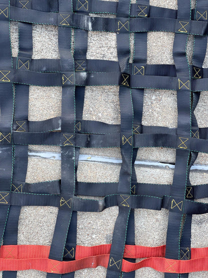 US Military 14' x 14' (4500lbs Capacity) Cargo Net with hardware.