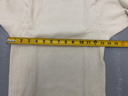 US military vintage 100% cotton waffle weave thermal wear top medium original.