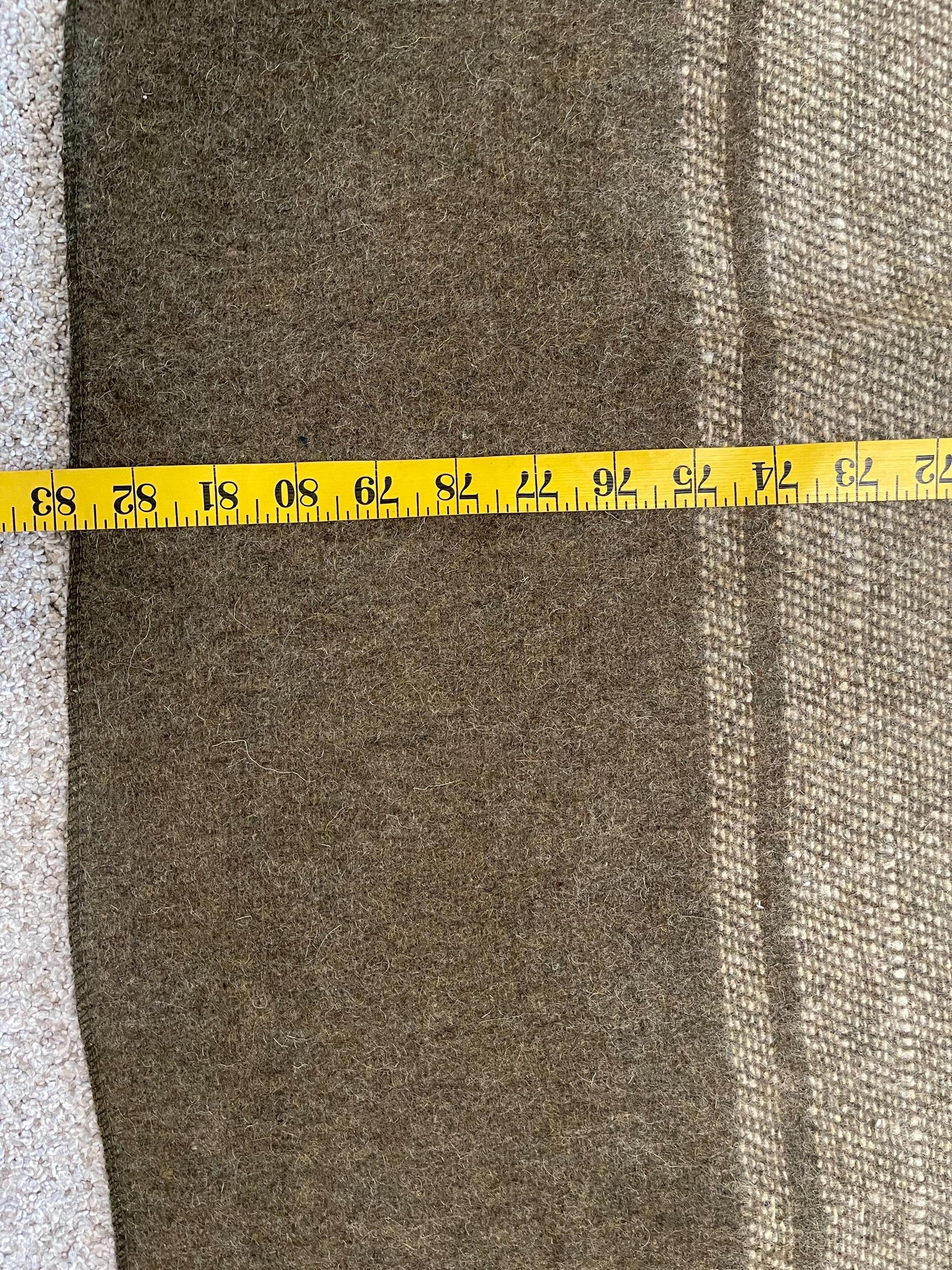 Vintage Original Italian Army wool blanket