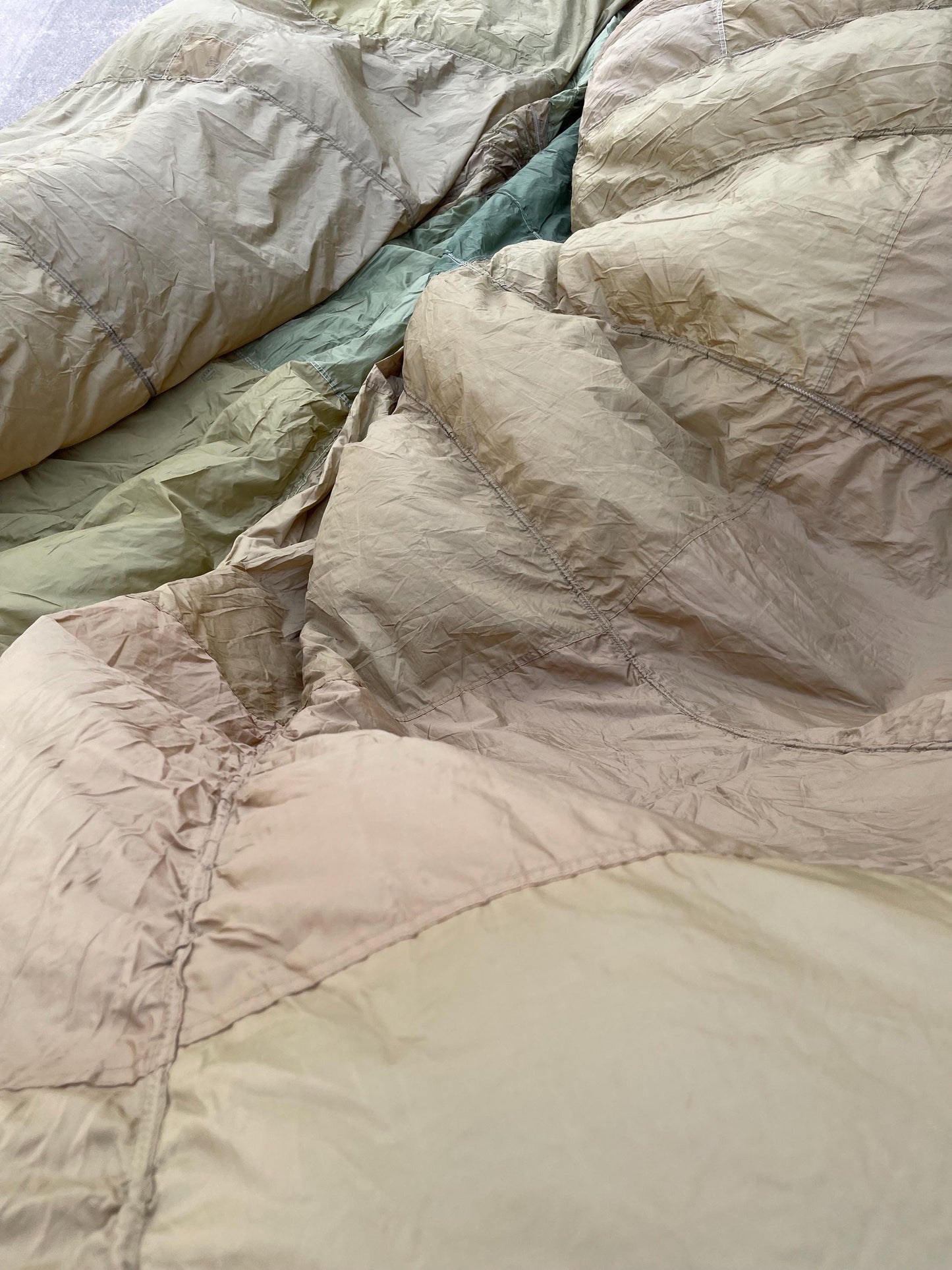 French Military 28' FT Parachute, canopy, Photo Shoot OD. Green.