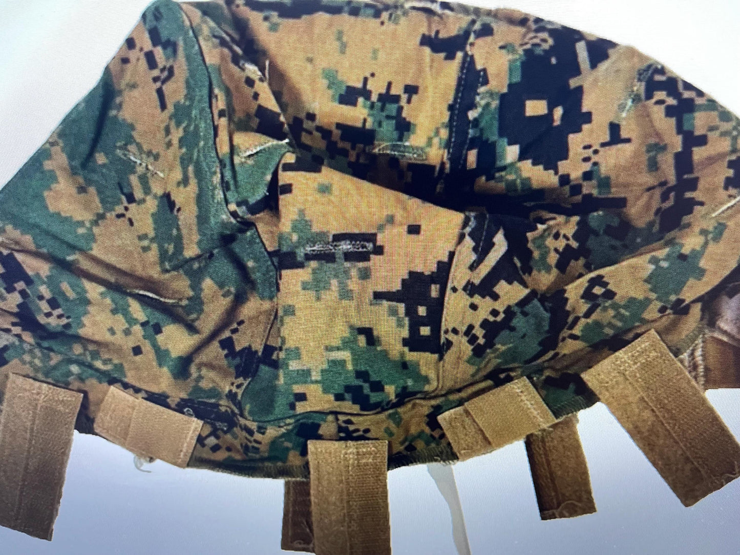 New USMC ECH reversible helmet cover w/ NVG cutout woodland desertmarpat Large