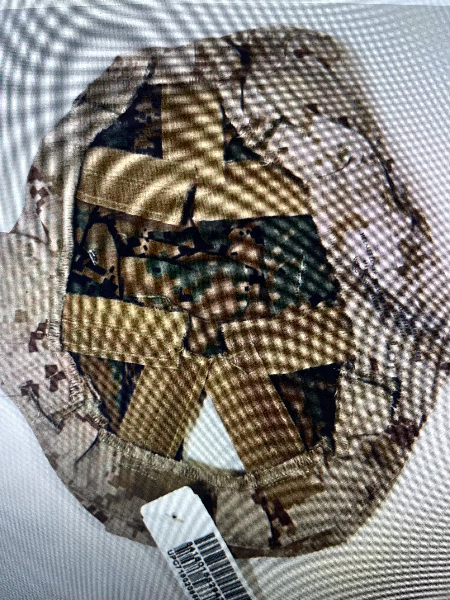 New USMC ECH reversible helmet cover w/ NVG cutout woodland desertmarpat Large