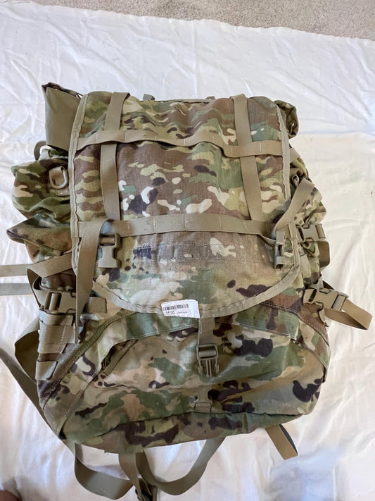 Genuine US military multicam/ocp mollee II Rucksack /FILBE Complete with Frame, shoulder straps and 2 sustainment Pouches.