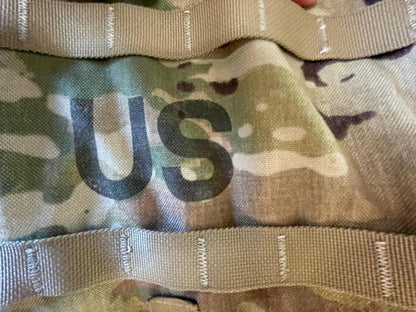 Genuine US military multicam/ocp mollee II Rucksack /FILBE Complete with Frame, shoulder straps and 2 sustainment Pouches.