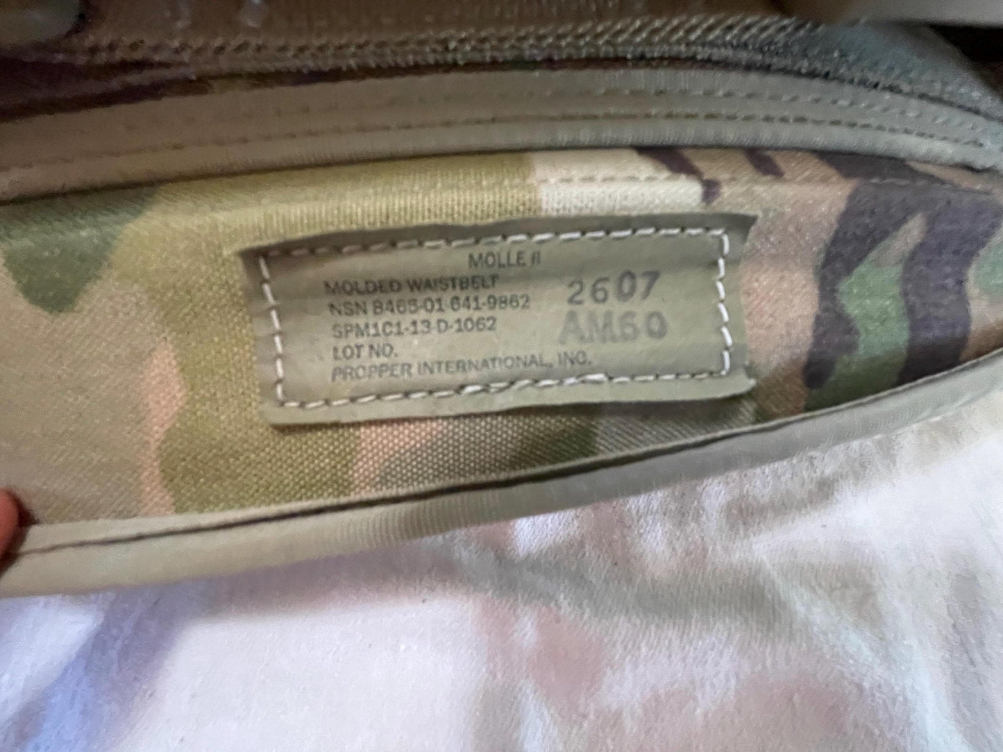Genuine US military multicam/ocp mollee II Rucksack /FILBE Complete with Frame, shoulder straps and 2 sustainment Pouches.