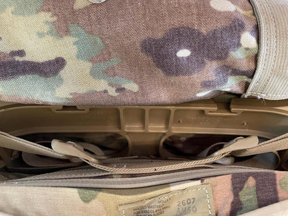 Genuine US military multicam/ocp mollee II Rucksack /FILBE Complete with Frame, shoulder straps and 2 sustainment Pouches.