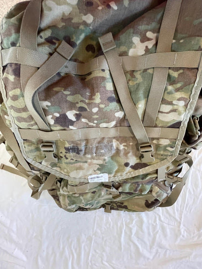Genuine US military multicam/ocp mollee II Rucksack /FILBE Complete with Frame, shoulder straps and 2 sustainment Pouches.