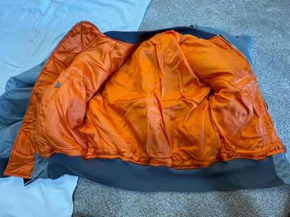 USAF style US made MA 1 Silver to orange reversible Iconic Vintage Jacket made by Greenbrier Manufacturer Tennessee.Jacke