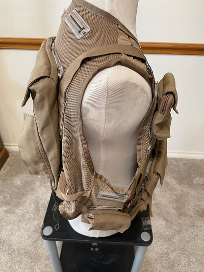 US Air Force Combat Pilot Survival vest by Snap track Air Ace complete with all pouches.