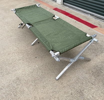 NEW USGI MILITARY CAMPING COT  SLEEPING BED OD W/Mosquito net &Poles. - Image 2