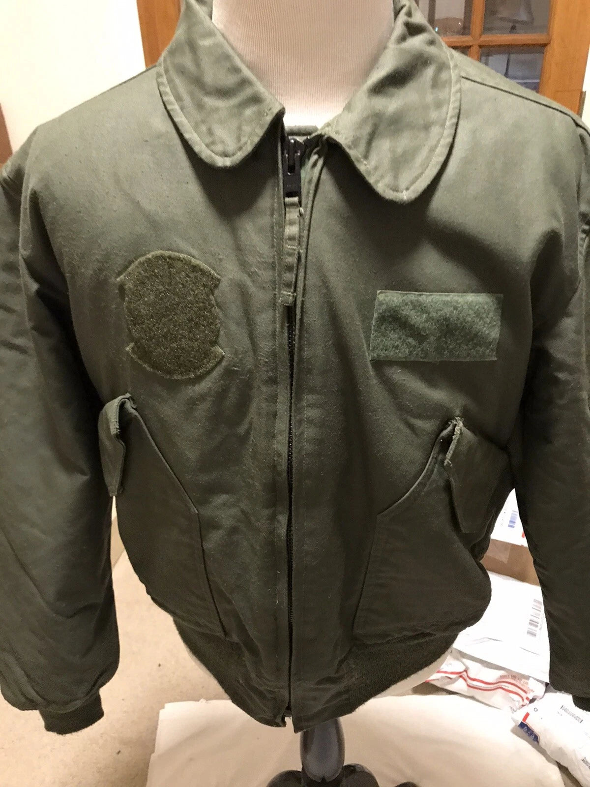 GENUINE US MILITARY ARMY /USAF 45P NOMEX FLYERS JACKET SAGE XL Dull Finish. - Image 6