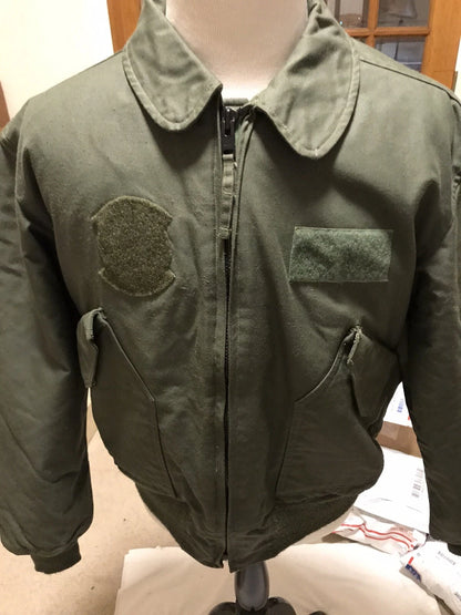GENUINE US MILITARY ARMY /USAF 45P NOMEX FLYERS JACKET SAGE XL Dull Finish. - Image 6