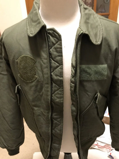 GENUINE US MILITARY ARMY /USAF 45P NOMEX FLYERS JACKET SAGE XL Dull Finish. - Image 1