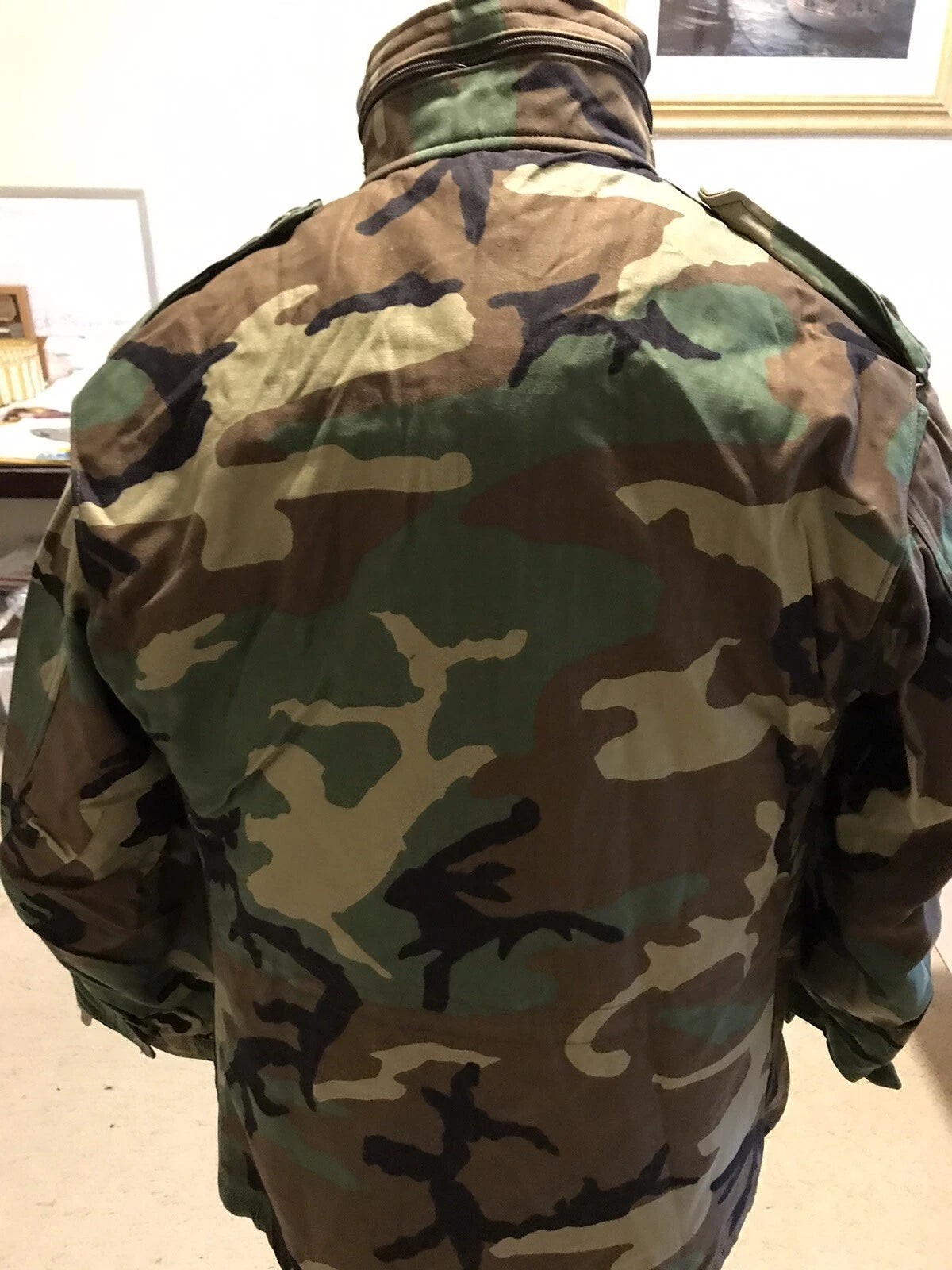 GENUINE US GI MILITARY WOODLAND CAMO M65FIELD JACKE MEDIUM REG. - Image 4