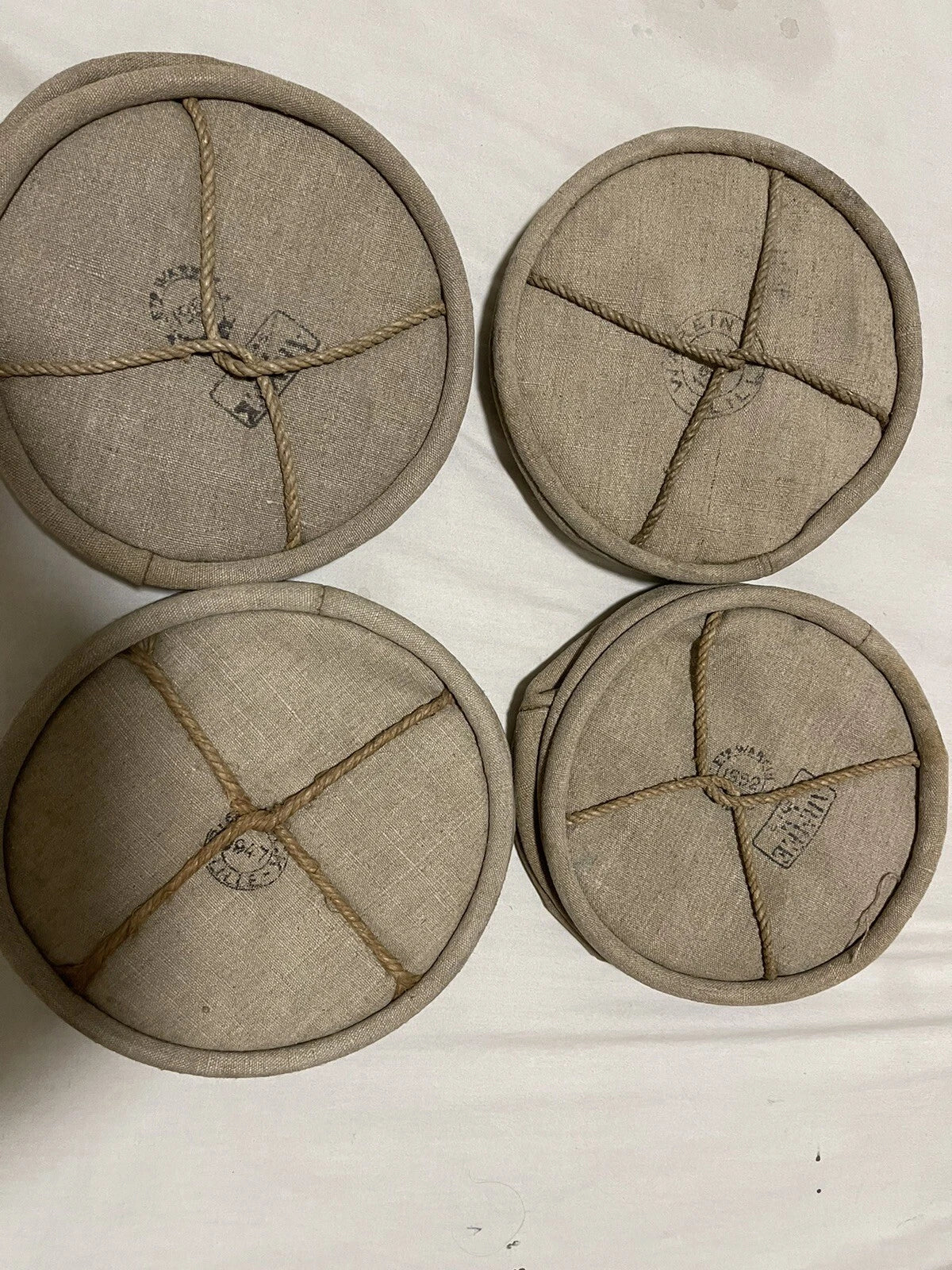 Genuine Vintage French Military Bag Tote Water Bucket Canvas Material - Image 2