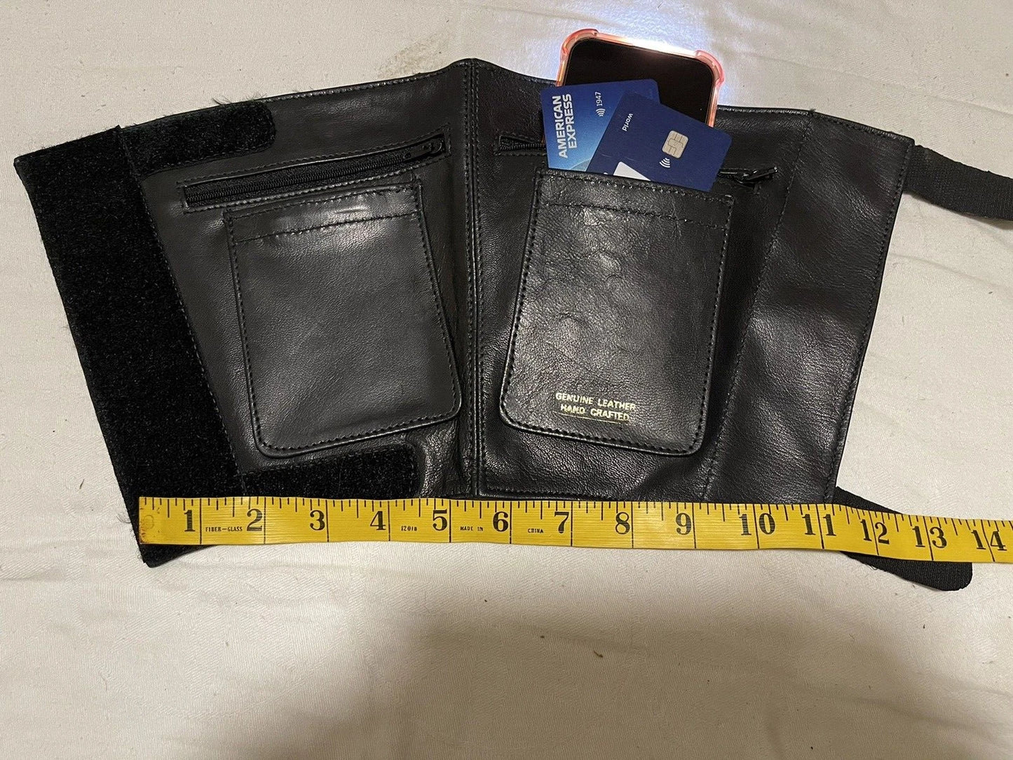 Ankle Wallet-Hidden Carry for Cash,Cr. Cards,ID, Keys - Soft Lamb Leather - Image 5
