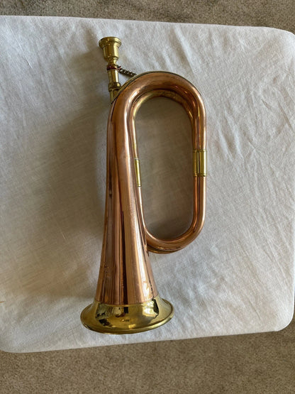 Military/ Scout/ Cavalry Brass/ Copper Bugle Vintage British Army Repro . - Image 7