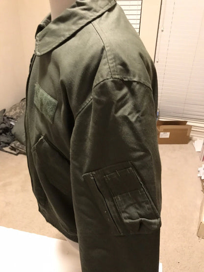 GENUINE US MILITARY ARMY /USAF 45P NOMEX FLYERS JACKET OD DULL FINISH XL - Image 7