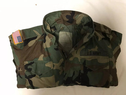 Genuine US Military Woodland Camoflauge M65 Field Jacket MXS Used Excellent - Image 4