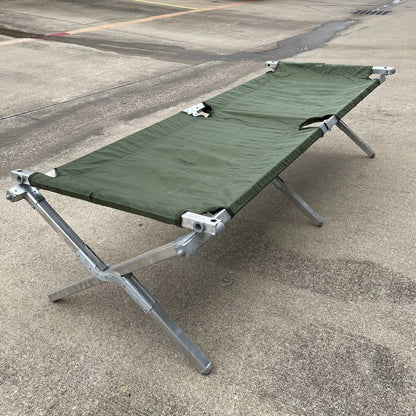 NEW USGI MILITARY CAMPING COT  SLEEPING BED OD W/Mosquito net &Poles. - Image 9
