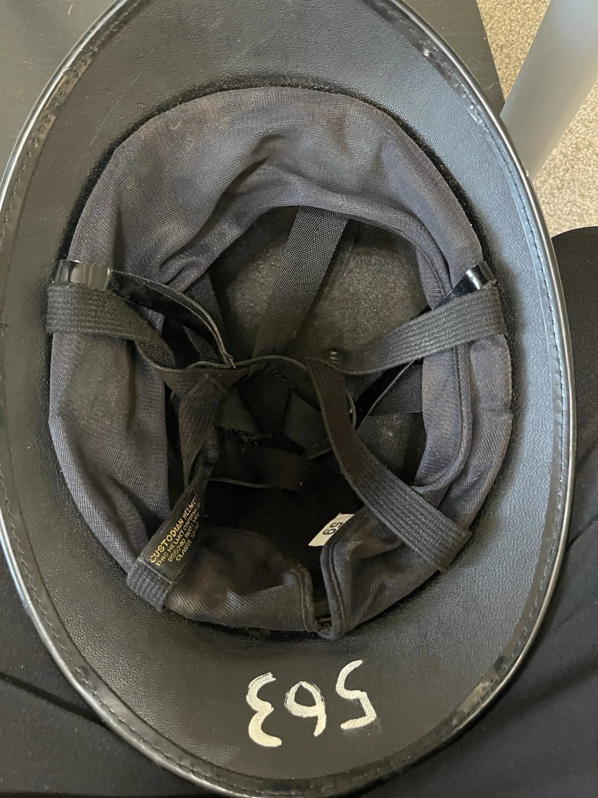 British Bobby  SUSSEX  Helmet Size 59 CM. Large , Mint. - Image 7