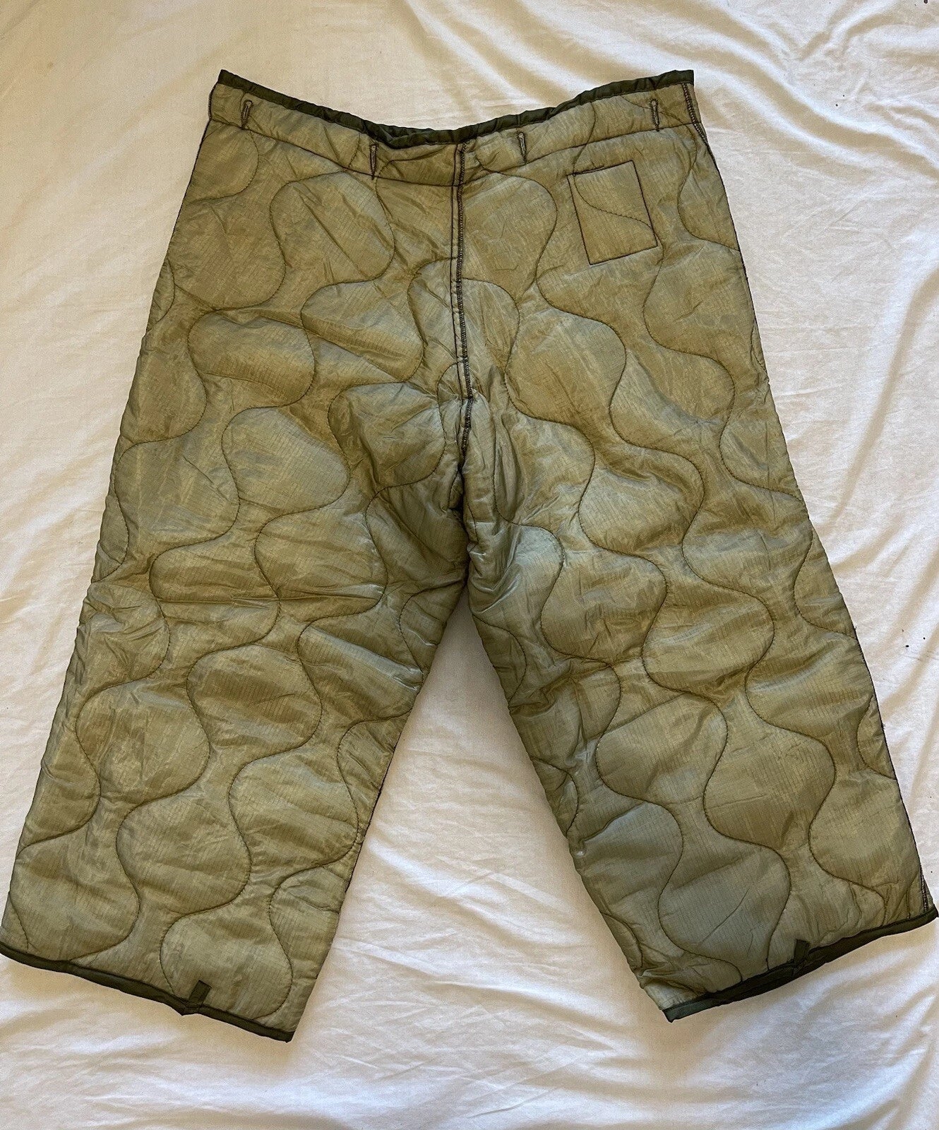 M65 Woodland Cold Weather Field Pants w Liner and Suspenders NOS USGI Med Reg - Image 13