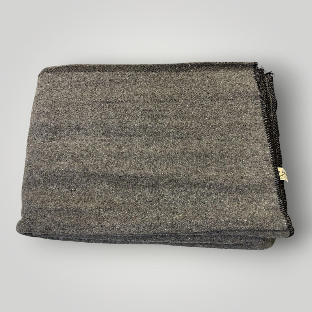 Vintage Canadian Civil Defense Wool Blanket (1950s–1960s)