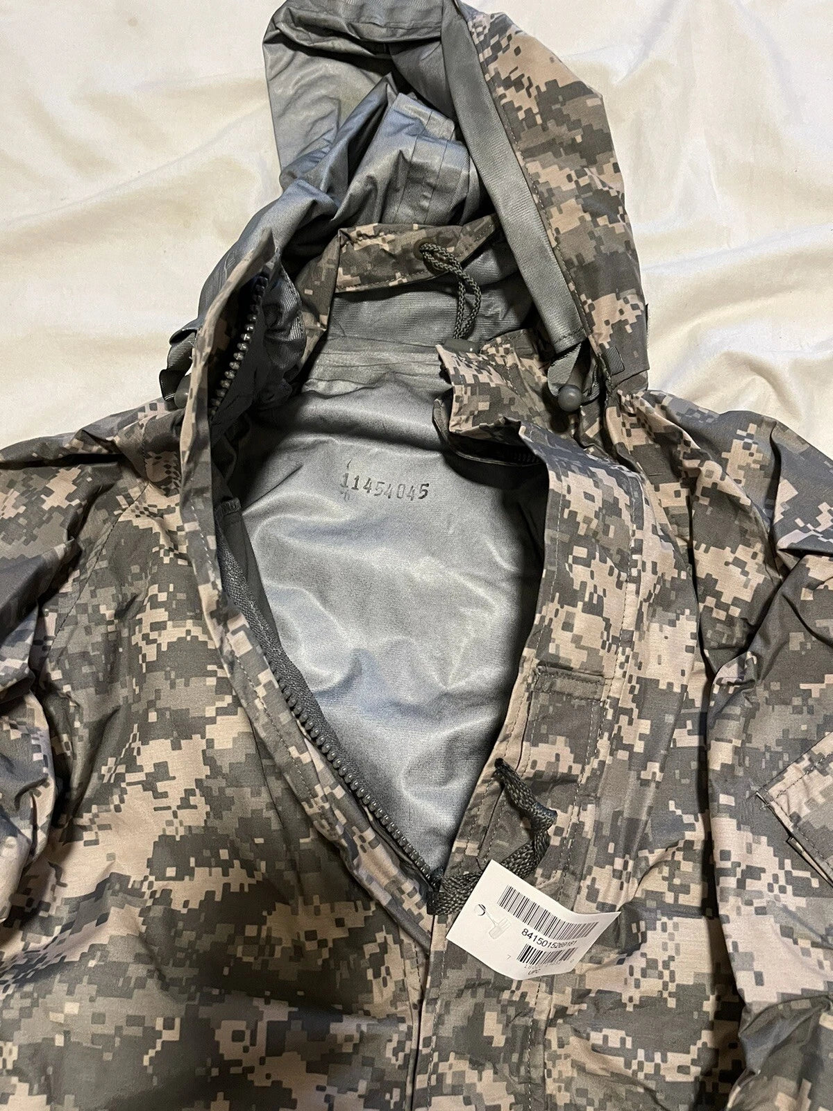 GENUINE US GI MILITARY ACU DIGITAL YNIVERSAL CAMO GORTEX PARKA JACKET ECWCS MR - Image 11