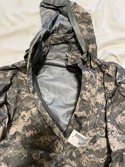 GENUINE US GI MILITARY ACU DIGITAL YNIVERSAL CAMO GORTEX PARKA JACKET ECWCS MR - Image 11