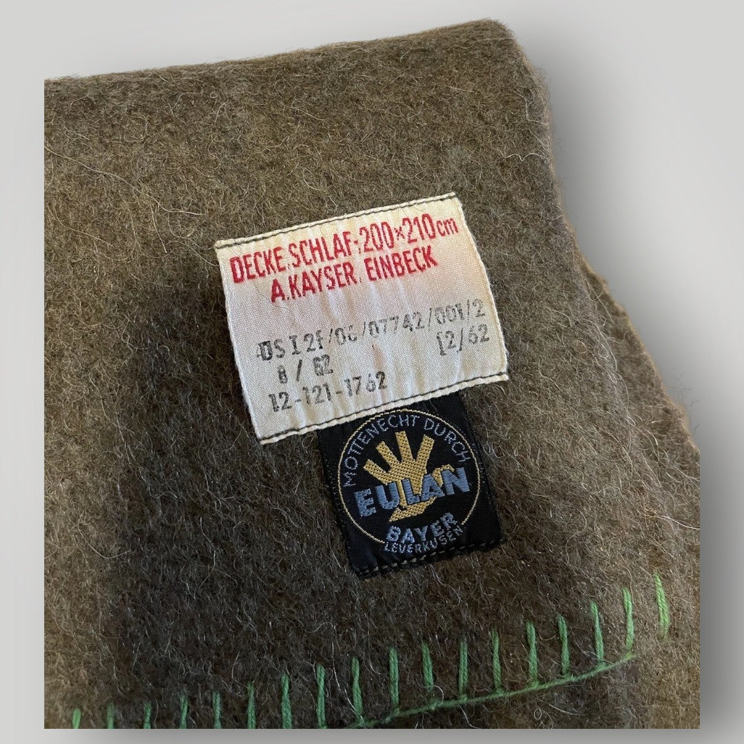 Genuine West German Army “Bundes-Eigentum” Wool Blanket – True