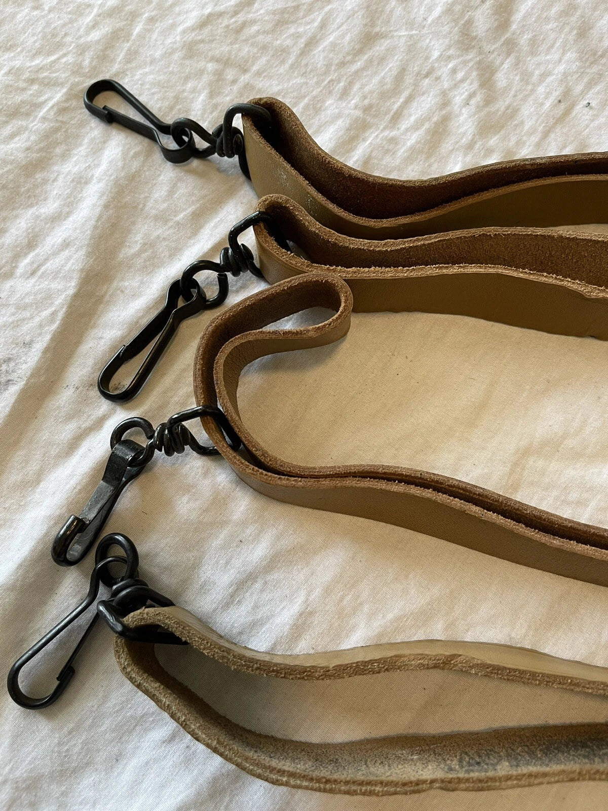 FRENCH MILITARY MAT BROWN LEATHER RIFLE SLING ARMY MAS RIFLE 49 & 49/54 GENUINE - Image 10