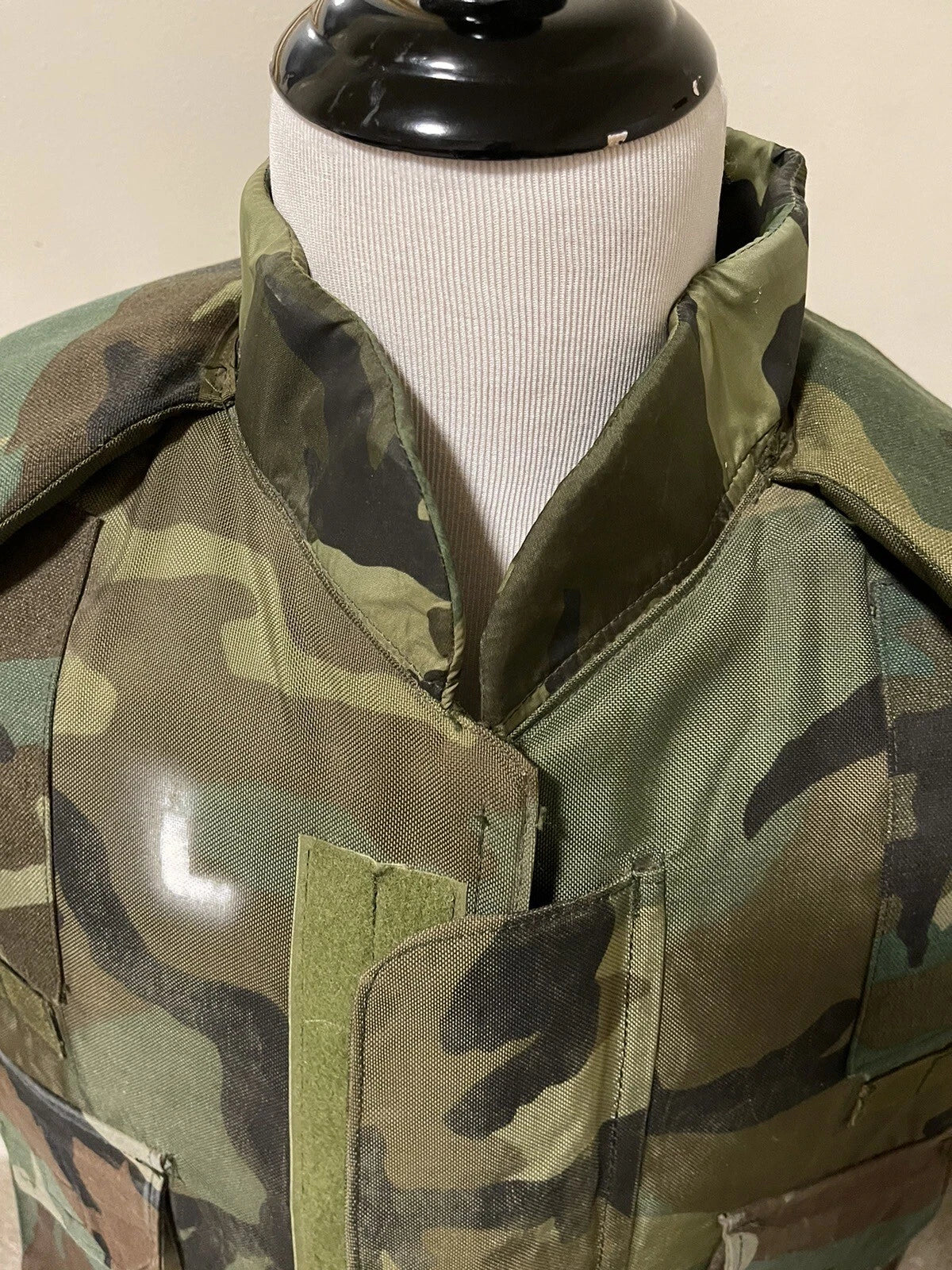 US MILITARY US GI WOODLAND CAMOFLAUGE FRAGMANTATION VEST VINTAGE COLLECTIBLE - Image 3