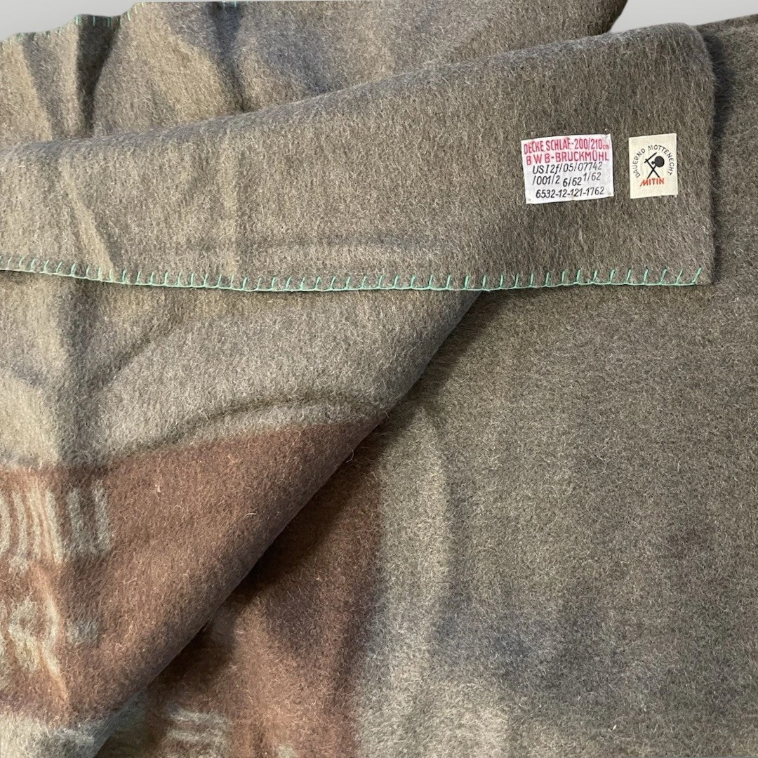 Genuine West German Army “Bundes-Eigentum” Wool Blanket – True