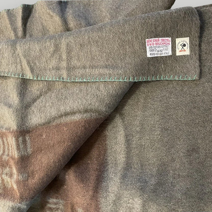 Genuine West German Army “Bundes-Eigentum” Wool Blanket