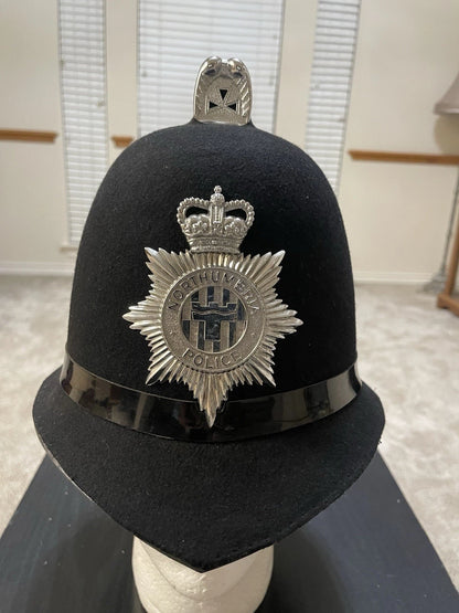 British Bobby  NORTHUMBRIA  Helmet Size 61/62 CM. X Large, 75/8" to 73/4 , Mint. - Image 1