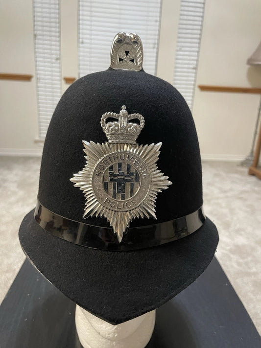 British Bobby  NORTHUMBRIA  Helmet Size 61/62 CM. X Large, 75/8" to 73/4 , Mint. - Image 1