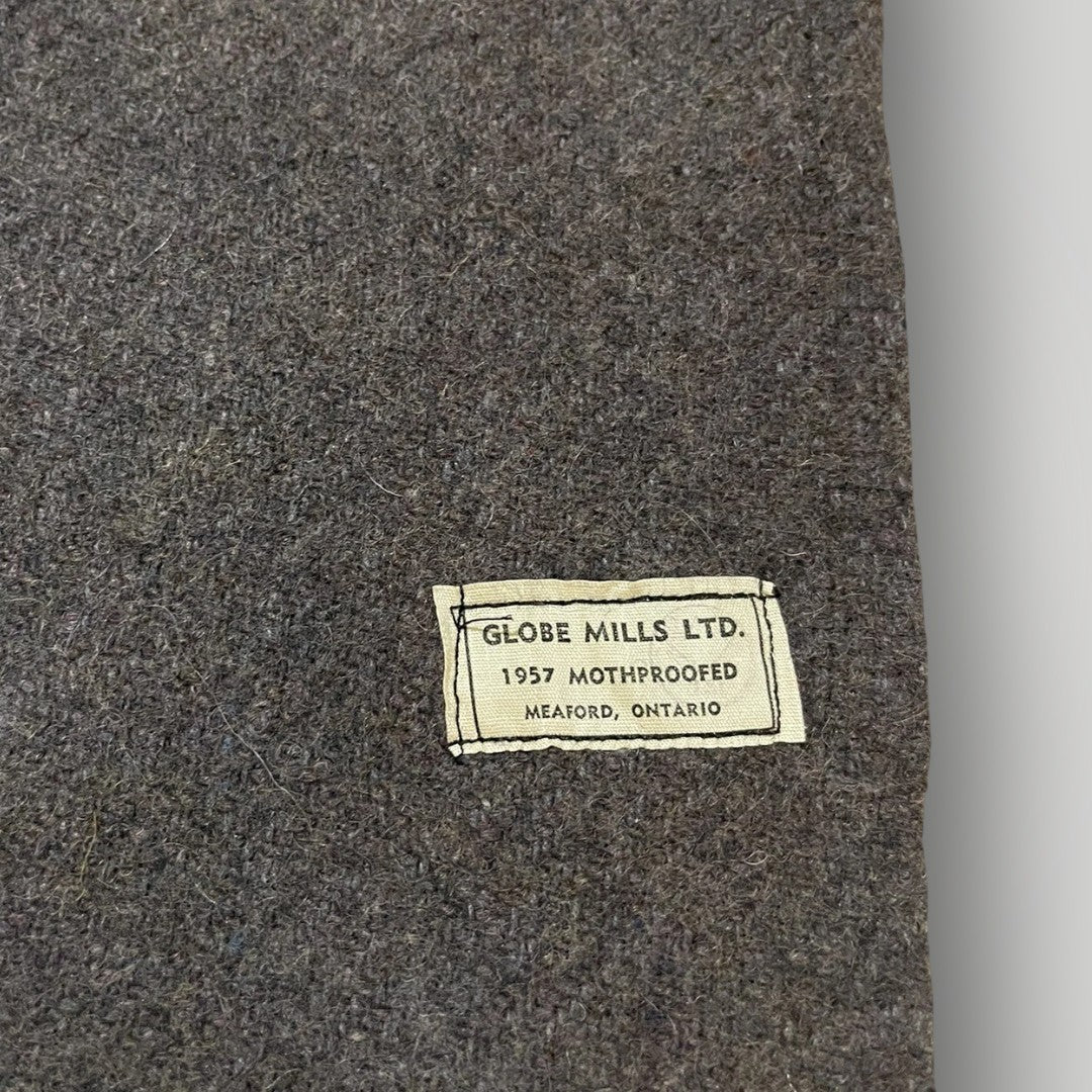 Vintage Canadian Civil Defense Wool Blanket (1950s–1960s)