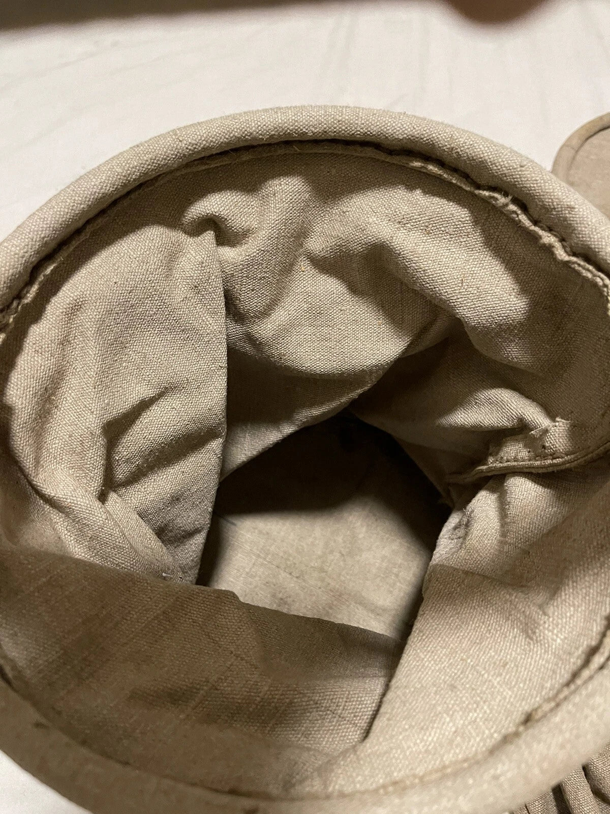 Genuine Vintage French Military Bag Tote Water Bucket Canvas Material - Image 4