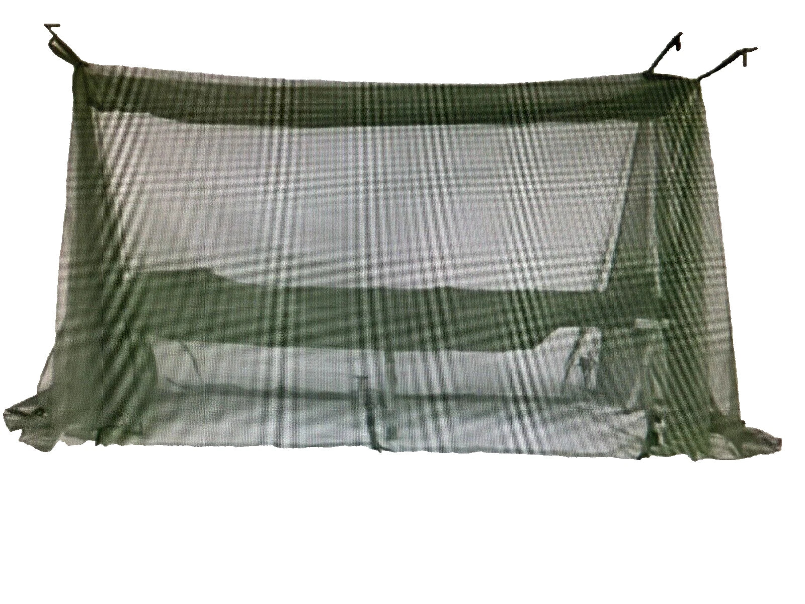 US MILITARY INSECT MOSQUITO NET BAR FIELD NETTING COT COVER WITH 4 POLES ALL NEW - Image 1