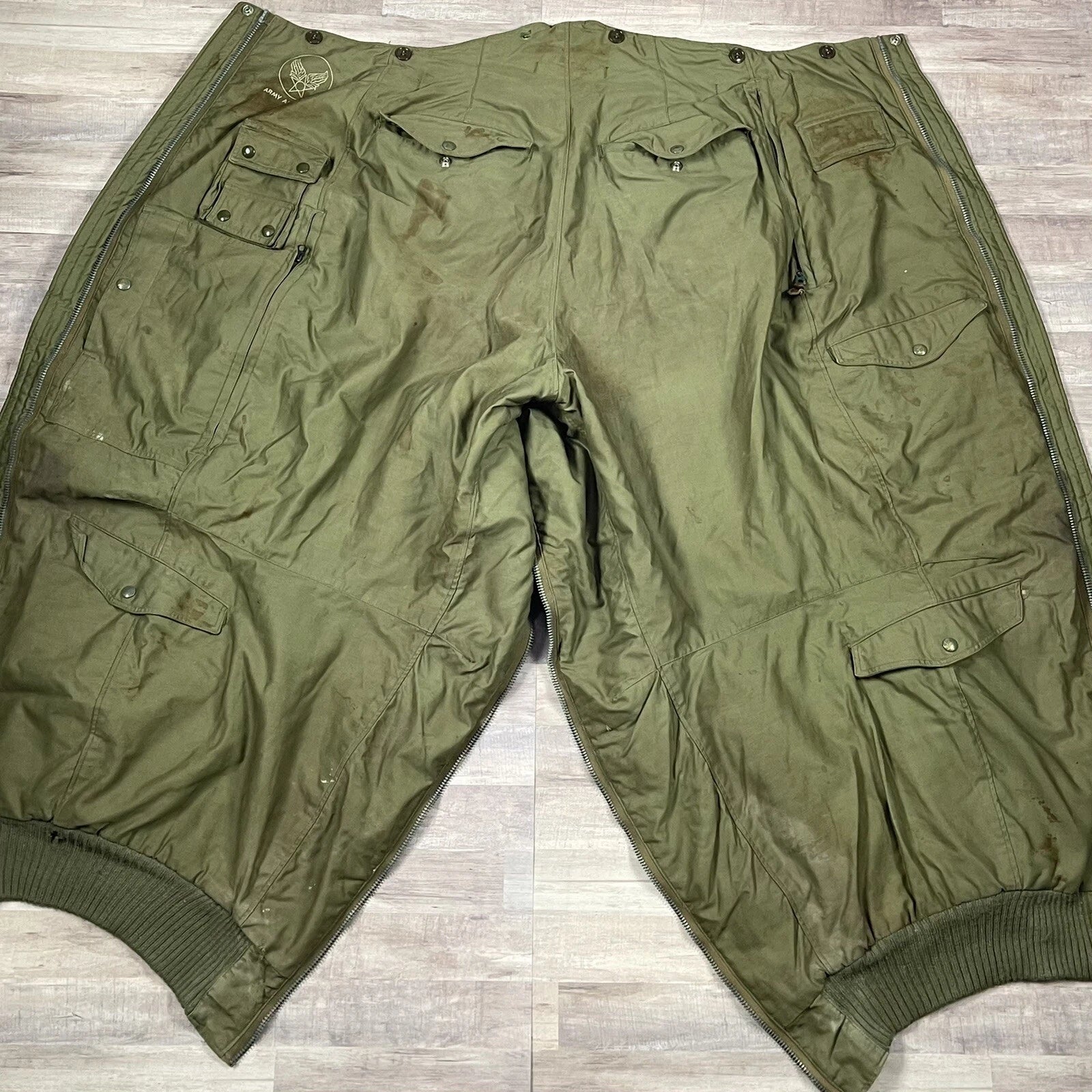 Genuine USAF WW II Flyers Intermediate Trousers Dated 1945 vintage Collectible. - Image 11