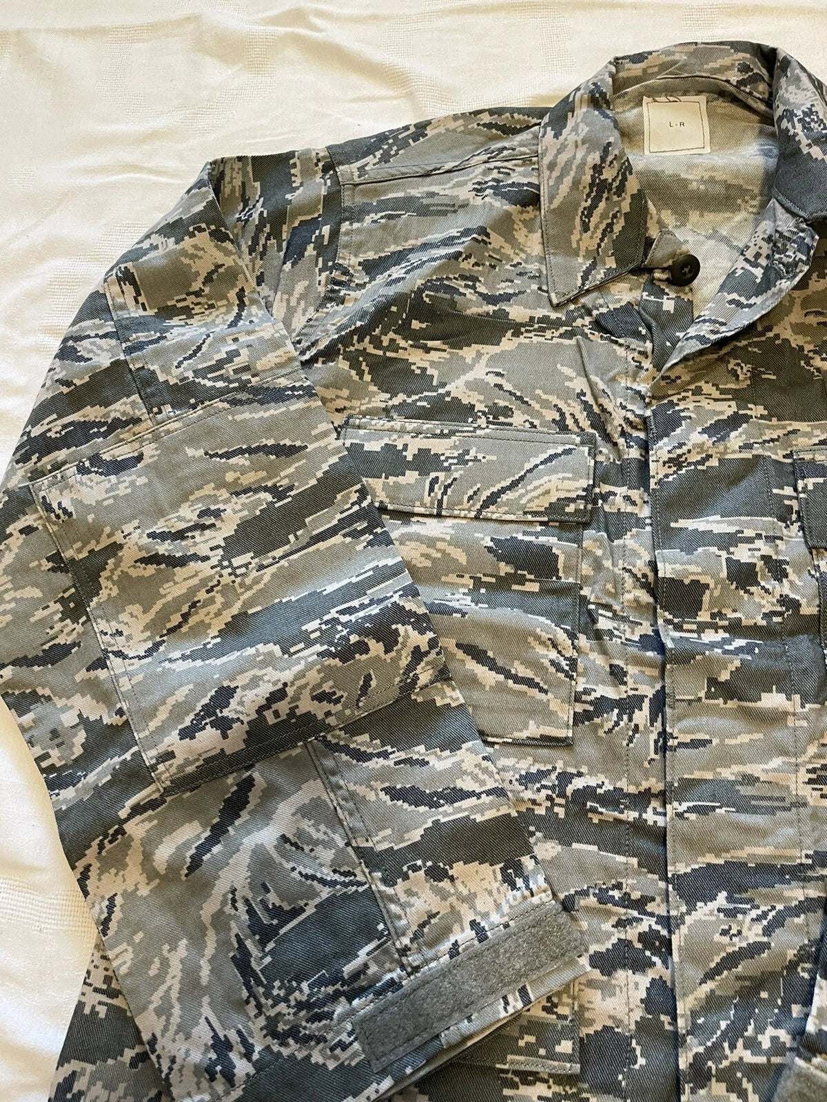 USAF AIRMAN'S BATTLE ENSEMBLE ABU TIGER STRIPE CAMO TOP NOMEX/ARAMID NEW LR - Image 7